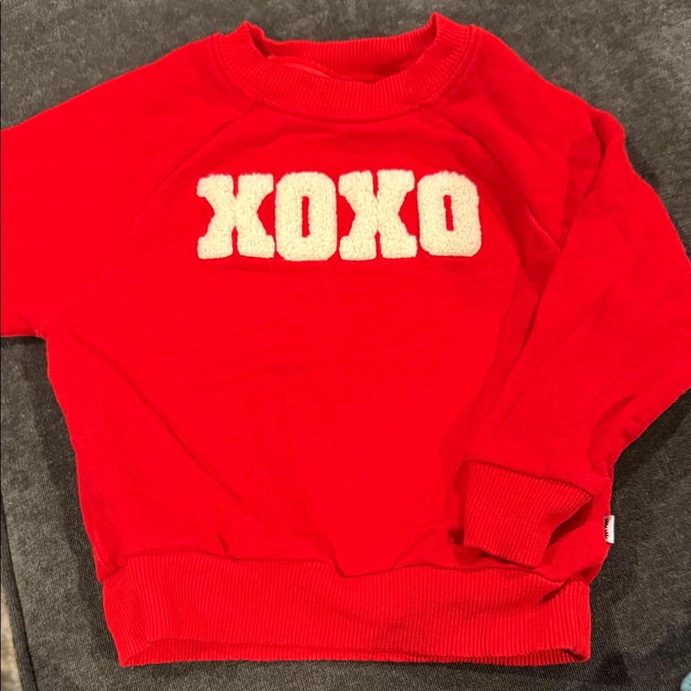 Little Sleepies Red XOXO Sweatshirt